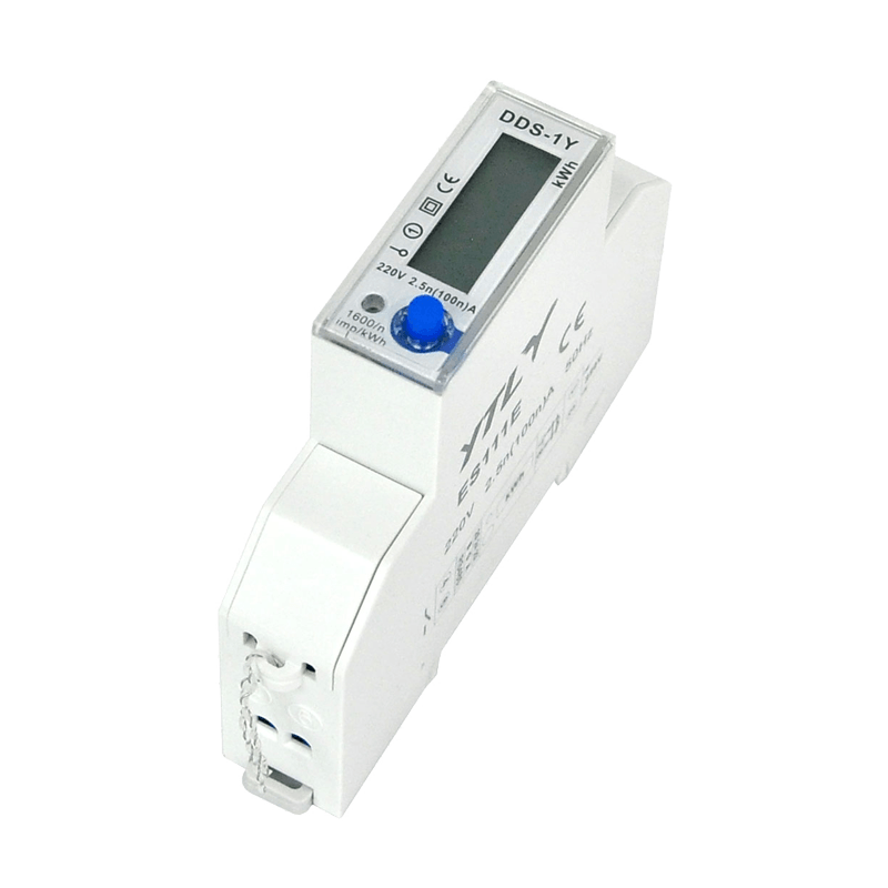 35mm Din Rail RS485 Port Modbusrtu 220v Single Phase Energy Meter