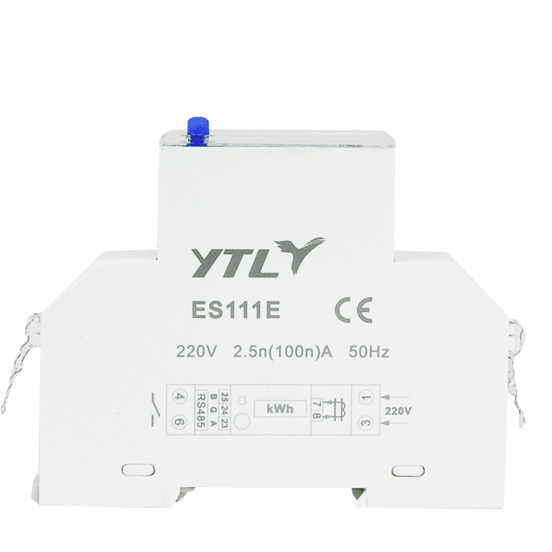 35mm Din Rail RS485 Port Modbusrtu 220v Single Phase Energy Meter